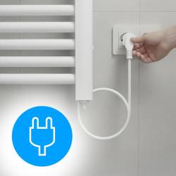 GRZEJNIK ŁAZIENKOWY ELEKTRYCZNY ALUMINIOWY DRABINKA ECO 500W YASUR BIAŁY YASUR-WH