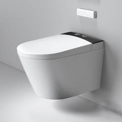 ZESTAW PODTYNKOWY WC STELAŻ TOALETA AUTOMATYCZNA DROP-WH PRZYCISK CZARNY MAT ZES-DROP-WH-BL-MAT-2