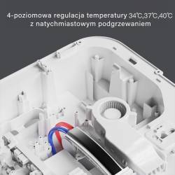 ZESTAW PODTYNKOWY WC STELAŻ TOALETA AUTOMATYCZNA DROP-WH PRZYCISK CHROM ZES-DROP-WH-CH-2