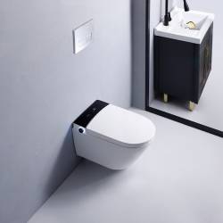 ZESTAW PODTYNKOWY WC STELAŻ TOALETA AUTOMATYCZNA DROP-WH PRZYCISK CHROM ZES-DROP-WH-CH-2