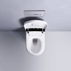 ZESTAW PODTYNKOWY WC STELAŻ TOALETA AUTOMATYCZNA DROP-WH PRZYCISK CHROM ZES-DROP-WH-CH-2