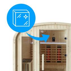SAUNA OGRODOWA KOMBO FIŃSKA - INFRARED BECZKA NOWY PANEL VANTA-2