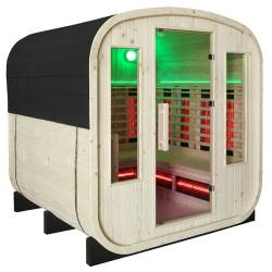 SAUNA OGRODOWA KOMBO FIŃSKA - INFRARED BECZKA NOWY PANEL VANTA-2