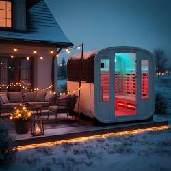 SAUNA OGRODOWA KOMBO FIŃSKA - INFRARED BECZKA NOWY PANEL VANTA-2