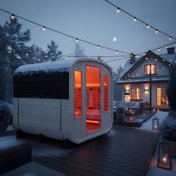 SAUNA OGRODOWA KOMBO FIŃSKA - INFRARED BECZKA NOWY PANEL VANTA-2