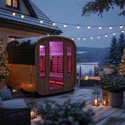 SAUNA OGRODOWA KOMBO FIŃSKA - INFRARED BECZKA NOWY PANEL VANTA-2