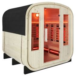 SAUNA OGRODOWA KOMBO FIŃSKA - INFRARED BECZKA NOWY PANEL VANTA-2