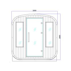 SAUNA OGRODOWA KOMBO FIŃSKA - INFRARED BECZKA NOWY PANEL VANTA-2