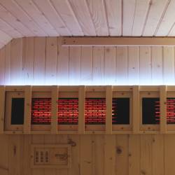 SAUNA OGRODOWA KOMBO FIŃSKA - INFRARED BECZKA MOLDE-A 4-6 OSOBOWA 180x200 CM 2W1 MOLDE-A-2