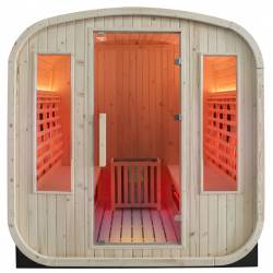 SAUNA OGRODOWA FIŃSKA / INFRARED BECZKA HAMAR 4-6 OSOBOWA 180x200 CM NOWY PANEL HAMAR-2