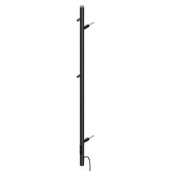 GRZEJNIK ŁAZIENKOWY ELEKTRYCZNY ŚCIENNY PIONOWY 1405x32 CZARNY KASJAN-BL-1