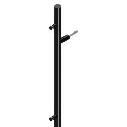 GRZEJNIK ŁAZIENKOWY ELEKTRYCZNY ŚCIENNY PIONOWY 1405x32 CZARNY KASJAN-BL-1