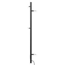 GRZEJNIK ŁAZIENKOWY ELEKTRYCZNY ŚCIENNY PIONOWY 1405x32 CZARNY KASJAN-BL-1