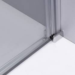 DRZWI PRYSZNICOWE ZES-SH03B-100 CHROM 95-100 CM 8 MM