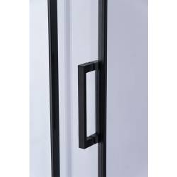 DRZWI PRYSZNICOWE ZES-SH03B-BL-100 CZARNE 95-100 CM 8 MM