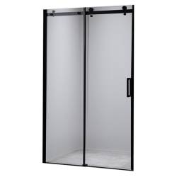 DRZWI PRYSZNICOWE PRZESUWNE DO WNĘKI ZES-SH03D-BL-120 CZARNE 115-120 CM 8 MM