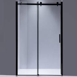 DRZWI PRYSZNICOWE PRZESUWNE DO WNĘKI ZES-SH03D-BL-120 CZARNE 115-120 CM 8 MM