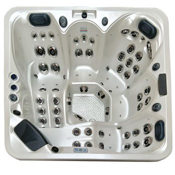 JACUZZI OGRODOWE WANNA SPA344 210x210 Biała perła obudowa szara