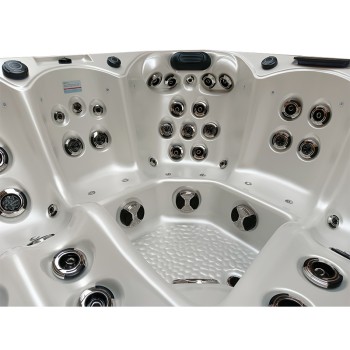 JACUZZI OGRODOWE WANNA SPA344 210x210 Biała perła obudowa szara