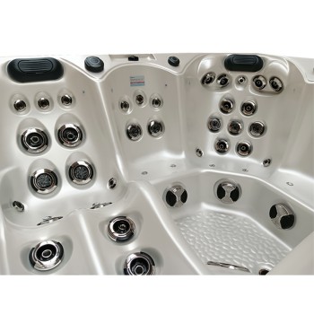 JACUZZI OGRODOWE WANNA SPA344 210x210 Biała perła obudowa szara