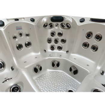 JACUZZI OGRODOWE WANNA SPA344 210x210 Biała perła obudowa szara