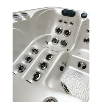 JACUZZI OGRODOWE WANNA SPA344 210x210 Biała perła obudowa szara