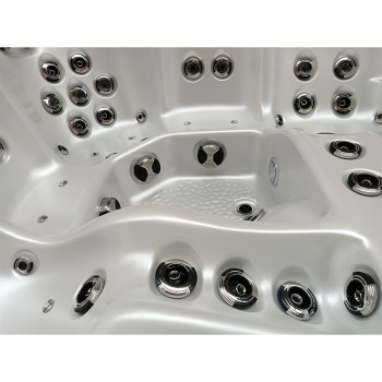 JACUZZI OGRODOWE WANNA SPA344 210x210 Biała perła obudowa szara