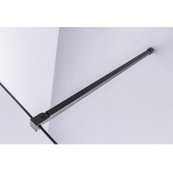 ŚCIANKA PRYSZNICOWA SH07G CZARNA 130 CM 8 MM SH07G-BL-130