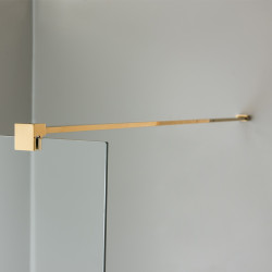 ŚCIANKA PRYSZNICOWA SH07E ZŁOTA 110 CM 8 MM SH07E-GL-110