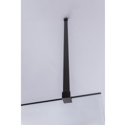 ŚCIANKA PRYSZNICOWA SH07E CZARNA 110 CM 8 MM SH07E-BL-110