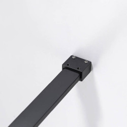 ŚCIANKA PRYSZNICOWA SH05G CZARNA 130 CM 8 MM SH05G-BL-130