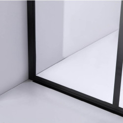 ŚCIANKA PRYSZNICOWA SH05F CZARNA 120 CM 8 MM SH05F-BL-120