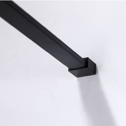 ŚCIANKA PRYSZNICOWA SH05F CZARNA 120 CM 8 MM SH05F-BL-120