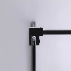 ŚCIANKA PRYSZNICOWA SH05F CZARNA 120 CM 8 MM SH05F-BL-120