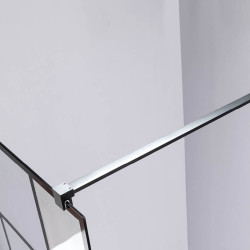 ŚCIANKA PRYSZNICOWA SH05F CZARNA 120 CM 8 MM SH05F-BL-120