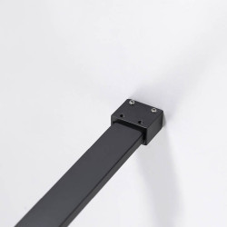 ŚCIANKA PRYSZNICOWA SH05F CZARNA 120 CM 8 MM SH05F-BL-120