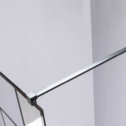 ŚCIANKA PRYSZNICOWA SH05E CZARNA 110 CM 8 MM SH05E-BL-110