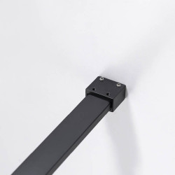 ŚCIANKA PRYSZNICOWA SH05E CZARNA 110 CM 8 MM SH05E-BL-110