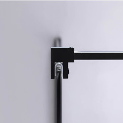 ŚCIANKA PRYSZNICOWA SH05C CZARNA 90 CM 8MM SH05C-BL-90