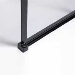 ŚCIANKA PRYSZNICOWA SH05C CZARNA 90 CM 8MM SH05C-BL-90