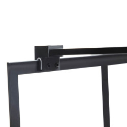 ŚCIANKA PRYSZNICOWA SH05B CZARNA 80 CM 8 MM SH05B-BL-80