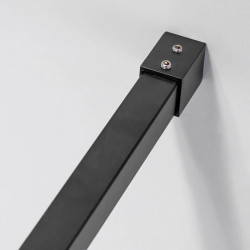 ŚCIANKA PRYSZNICOWA SH04F CZARNA 120 CM 8 MM SH04F-BL-120