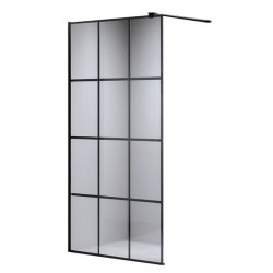 ŚCIANKA PRYSZNICOWA SH04C CZARNA 90 CM 8 MM SH04C-BL-90