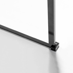 ŚCIANKA PRYSZNICOWA SH04C CZARNA 90 CM 8 MM SH04C-BL-90