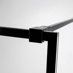 ŚCIANKA PRYSZNICOWA SH04C CZARNA 90 CM 8 MM SH04C-BL-90