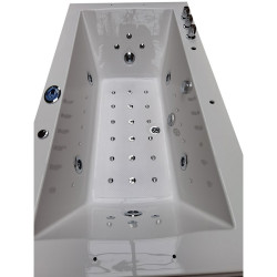 WANNA Z HYDROMASAŻEM Z PODGRZEWACZEM RAMONA 640H BIAŁA 180x90 CM