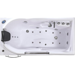 WANNA Z HYDROMASAŻEM Z PODGRZEWACZEM RAMZES 634H BIAŁA 168x85 CM RAMZES-634H-168X85