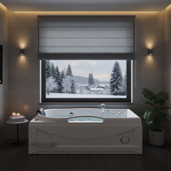 WANNA Z HYDROMASAŻEM Z PODGRZEWACZEM RAMZES 634H BIAŁA 168x85 CM RAMZES-634H-168X85