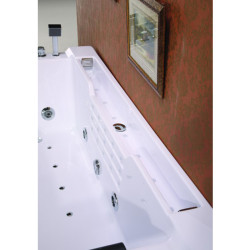 WANNA Z HYDROMASAŻEM Z PODGRZEWACZEM FENIX 606BH LEWA BIAŁA 180x120 CM FENIX-606BH-L-180