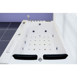WANNA Z HYDROMASAŻEM Z PODGRZEWACZEM FENIX 606BH LEWA BIAŁA 180x120 CM FENIX-606BH-L-180
